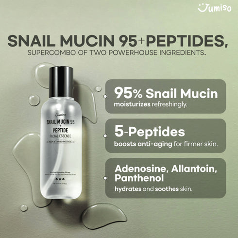 Snail Mucin 95 + Peptide Facial Essence - WowSkin Romania